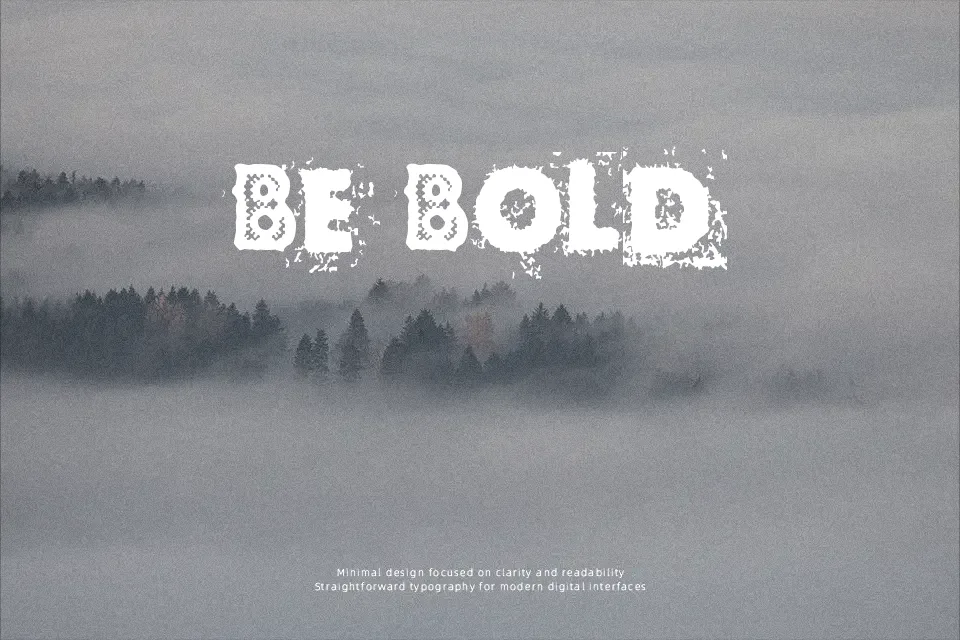 Black N Dot Font Font Preview for Dramatic Music