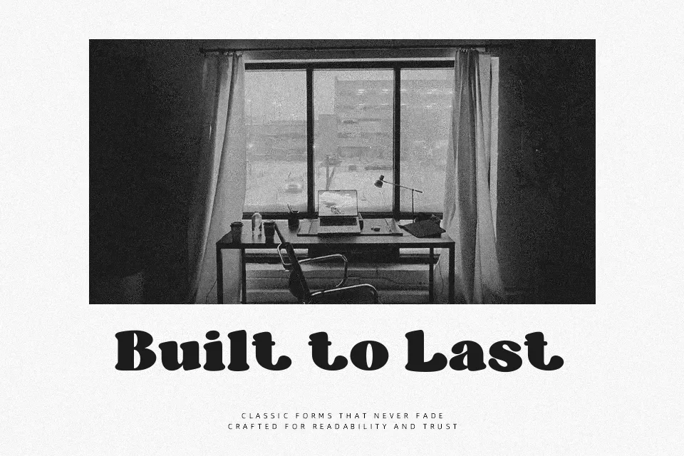 Black Orange Font Font Preview for Vintage Headline