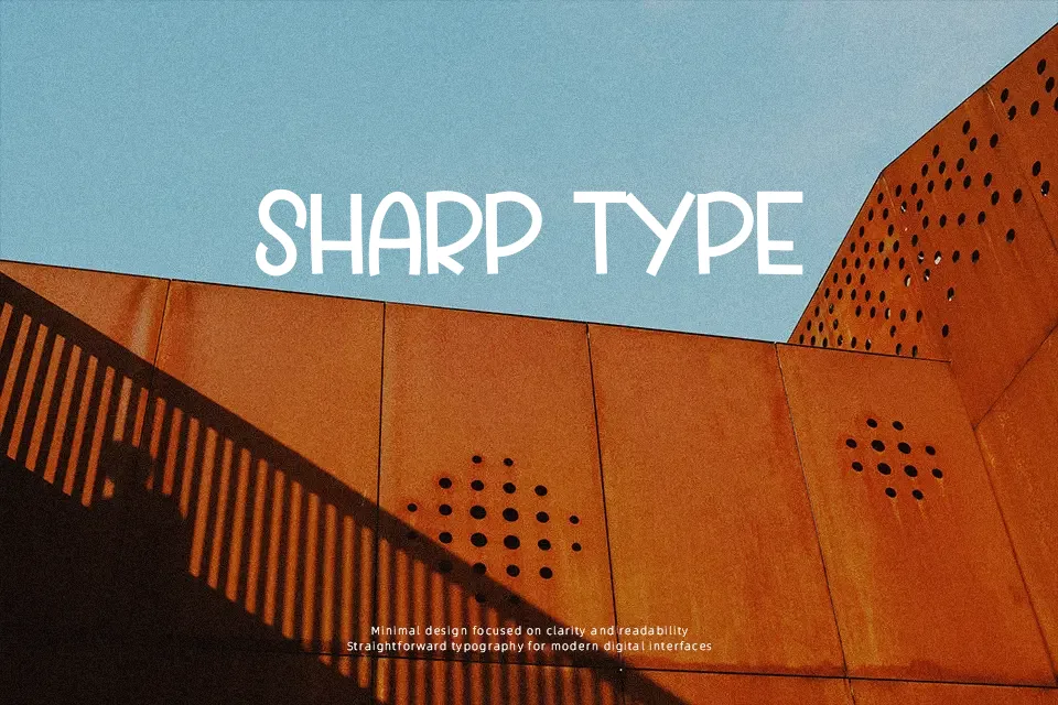 Black Retro Font Decorative Font Preview for Packaging