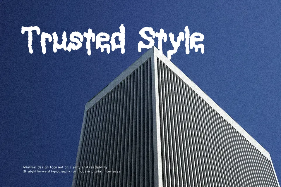 Black Shadow Font Display Font Preview for Headline