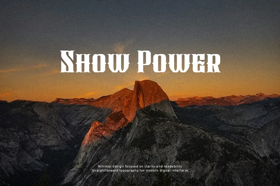 Black Slider Font Font Preview for Masculine Mood