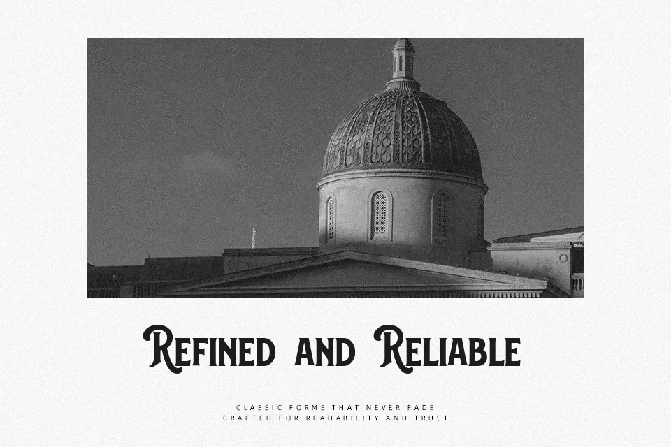 Blackford Font Font Preview for Retro Invitation