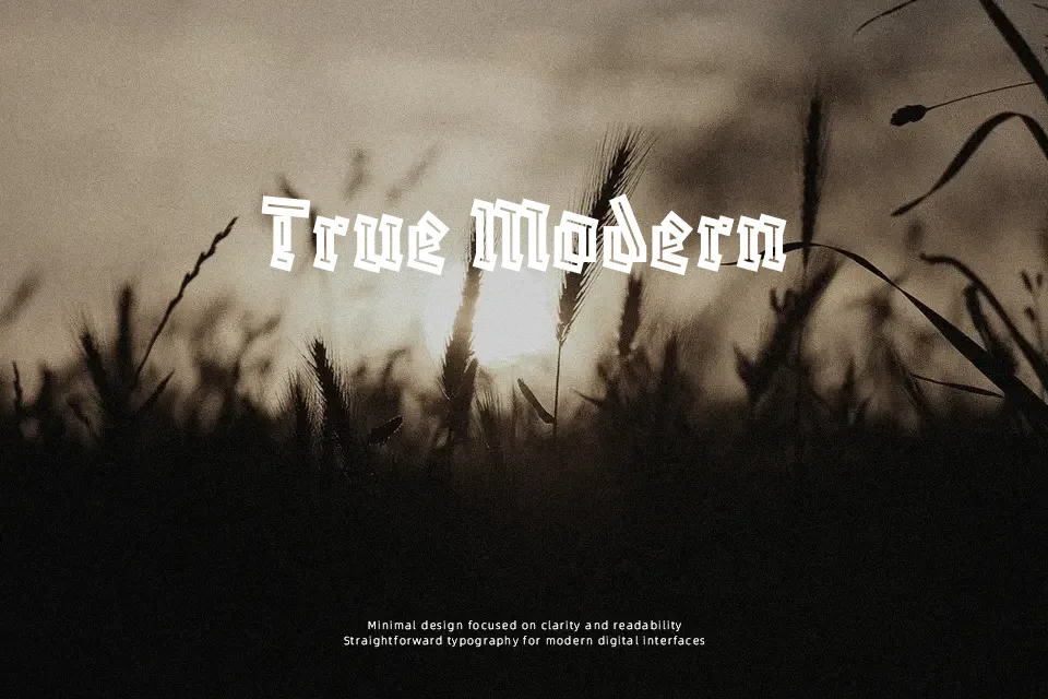 Blaka Hollow Font Font Preview for Dark Branding
