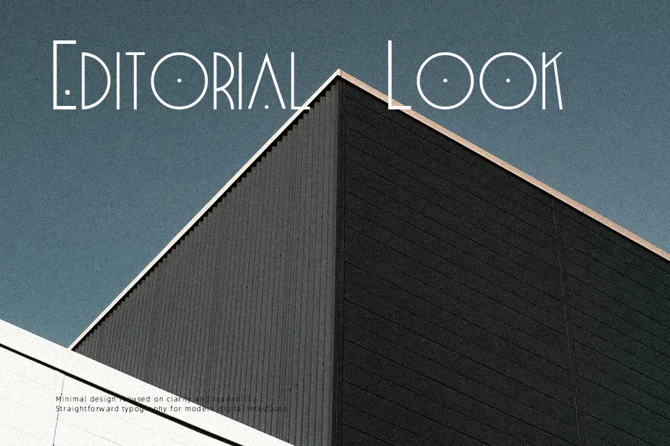 Blake Font Geometric Font Preview for Poster