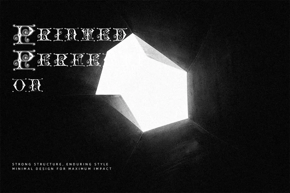 Blavicke Capitals Font Decorative Font Preview for Invitation