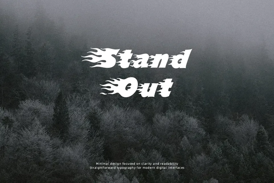 Blazed Font Display Font Preview for Logo