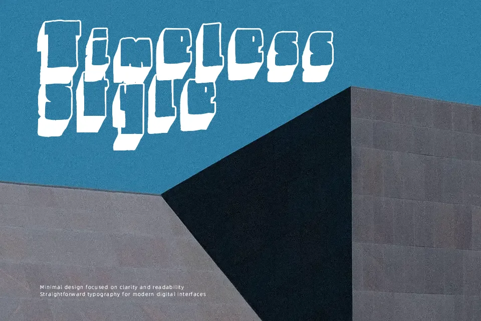 Blck Font Display Font Preview for Poster
