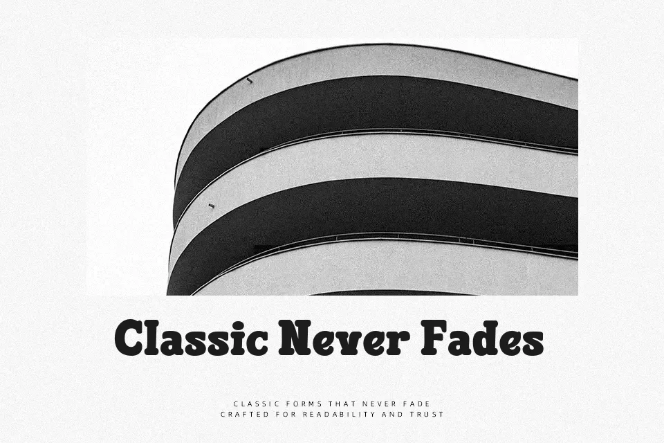 Bleqcki Font Font Preview for Classic Branding