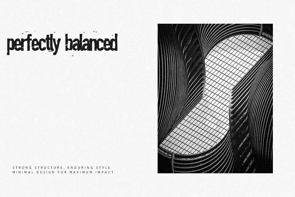 Blind Font Font Preview for Masculine Poster