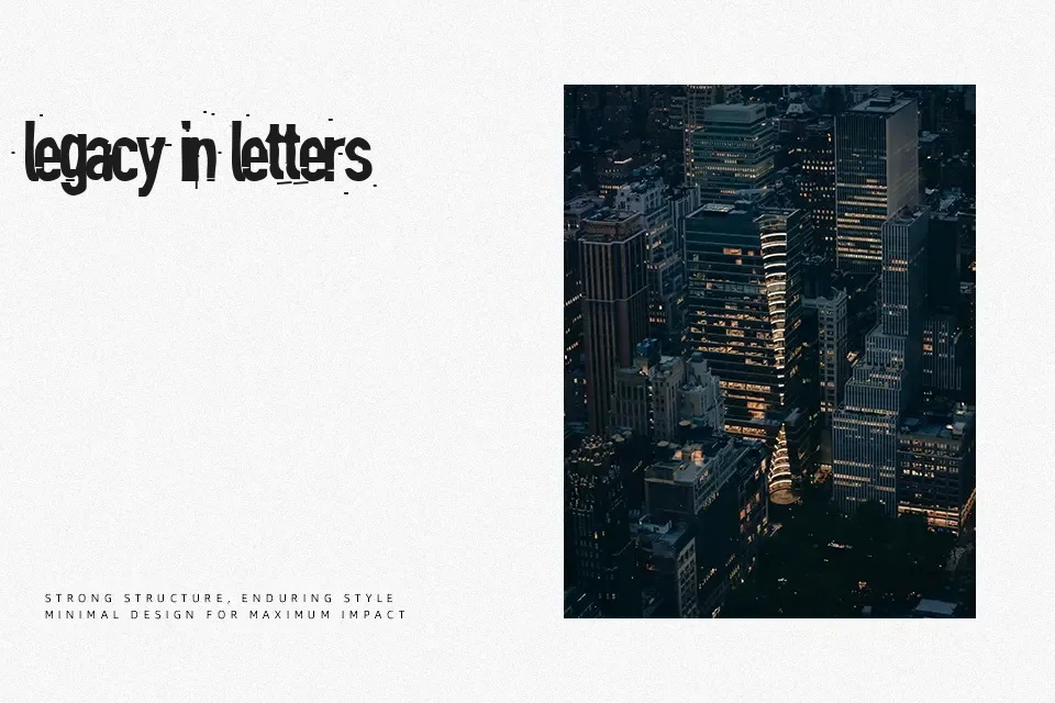 Blind Font Decorative Font Preview for Poster