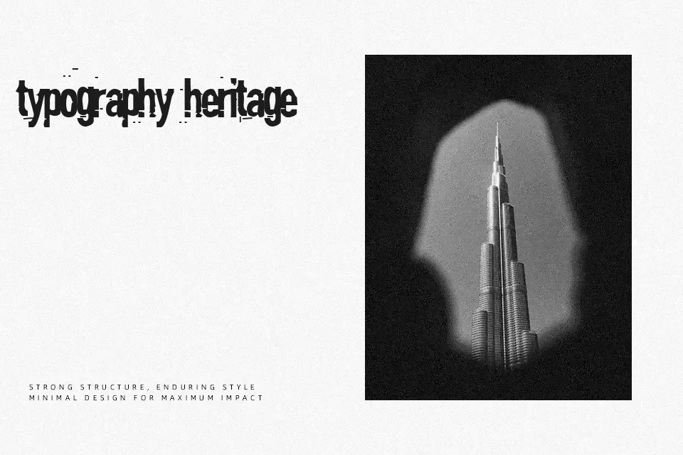 Blind Font Font Preview for Grunge Headline