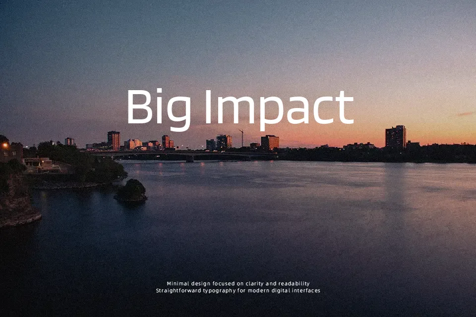 Blinker Font Font Preview for Clean Branding