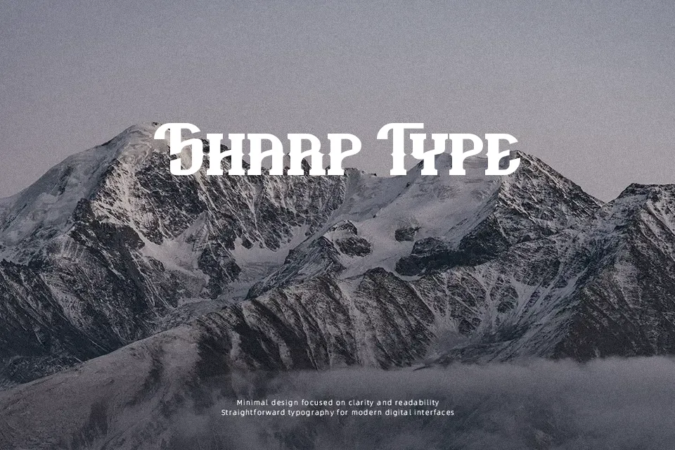 Block Black Font Decorative Font Preview for Packaging