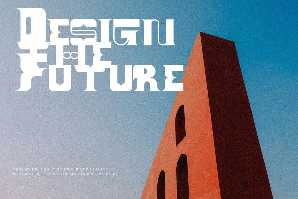 Block Pie Font Font Preview for Modern Logo