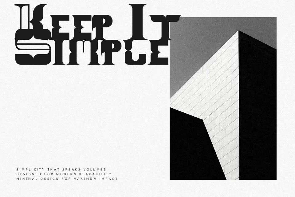 Block Pie Font Geometric Font Preview