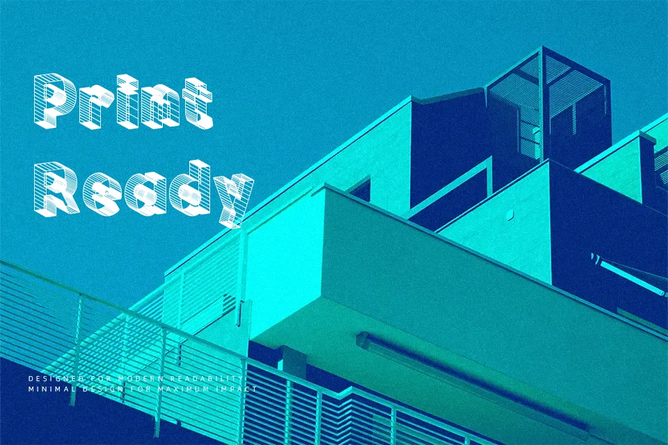 Blockchain Font Font Preview for Futuristic Poster
