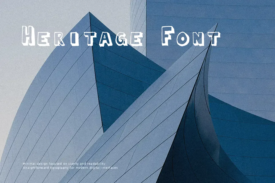 Blocked In Font Font Preview for Branding