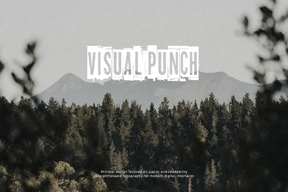 Blockheads Font Font Preview for Dark Headline