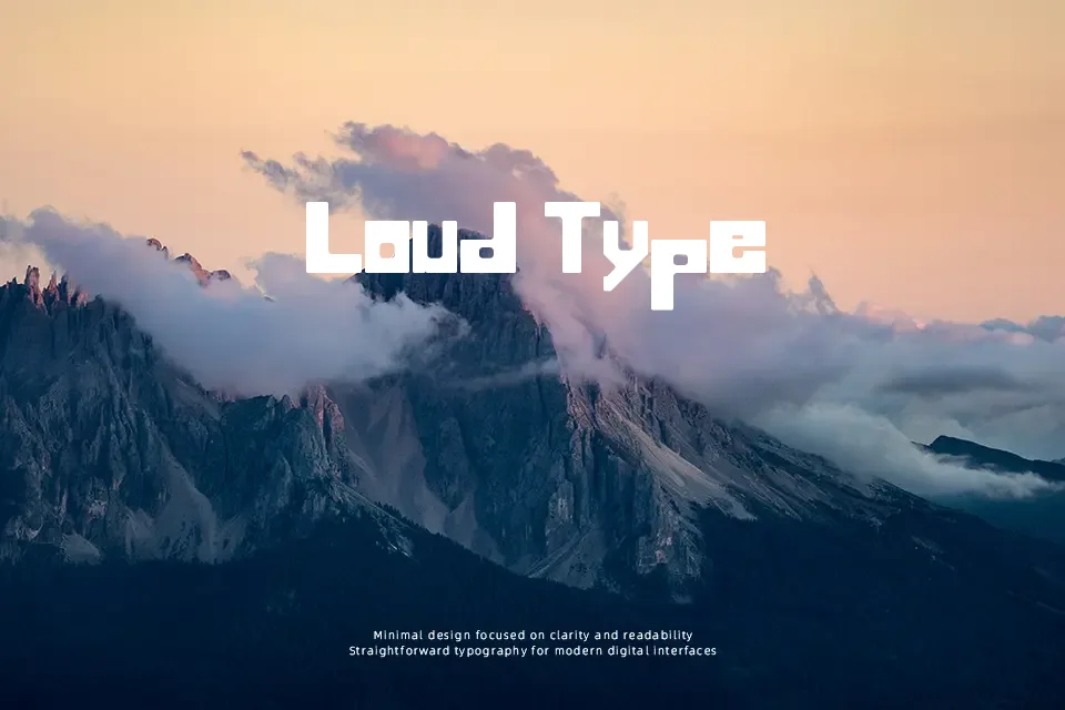 Blocking Font Geometric Font Preview for Branding