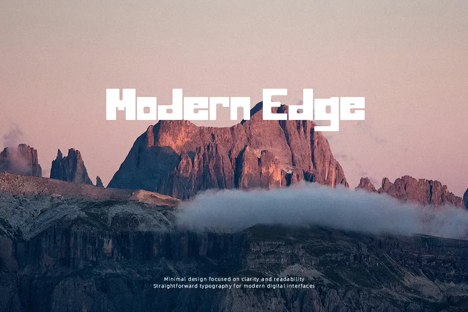 Blocking Font Font Preview for Groovy Packaging