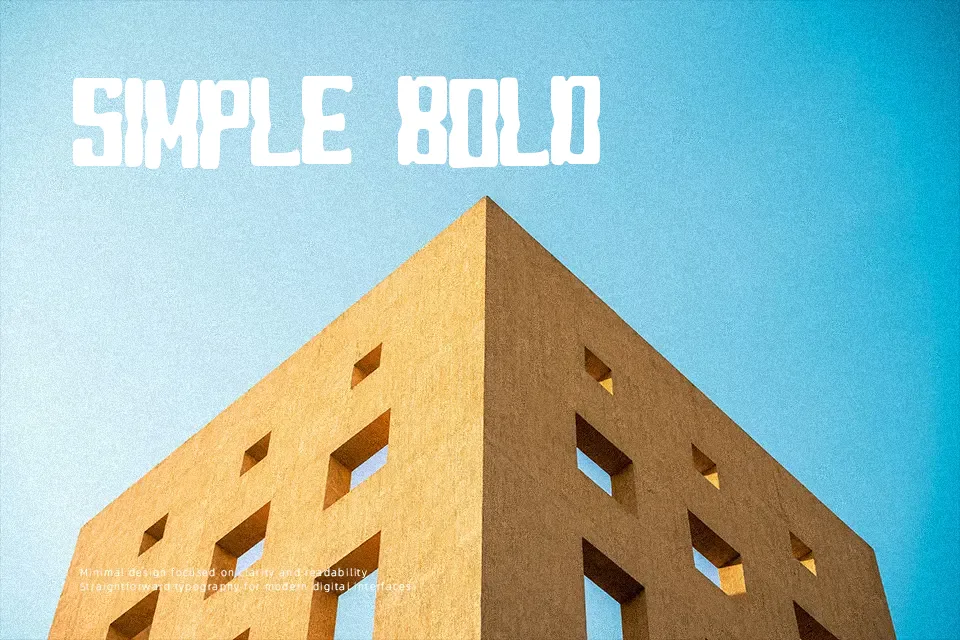 Blocky Font Font Preview for Playful Logo