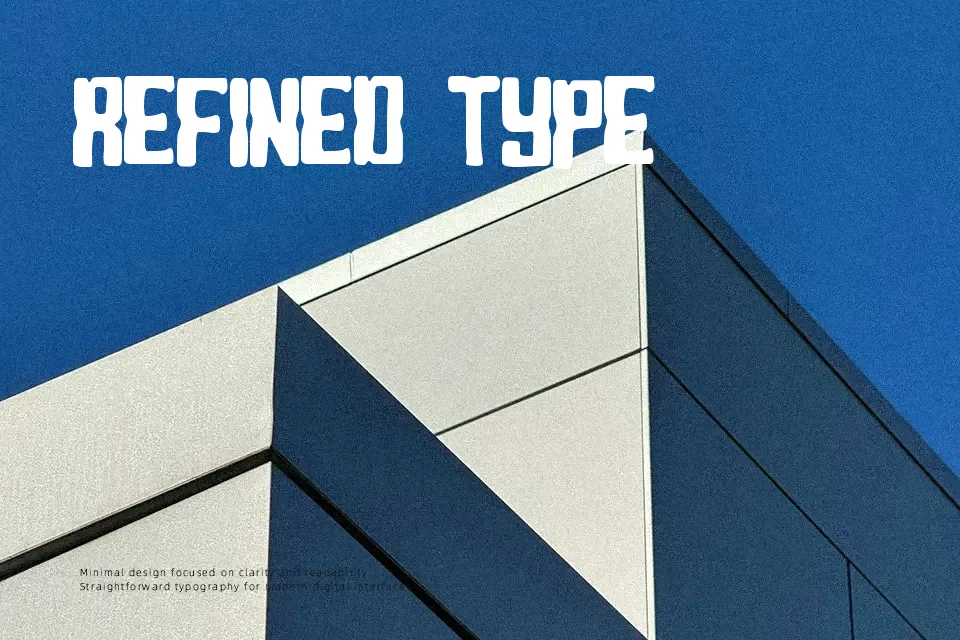 Blocky Font Font Preview for Energetic Poster