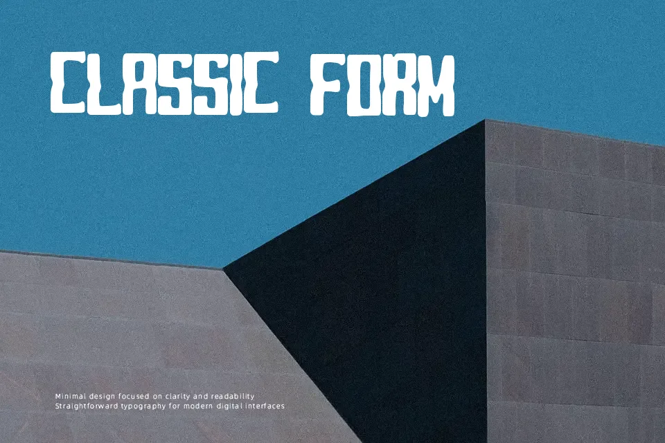Blocky Font Display Font Preview for Kids