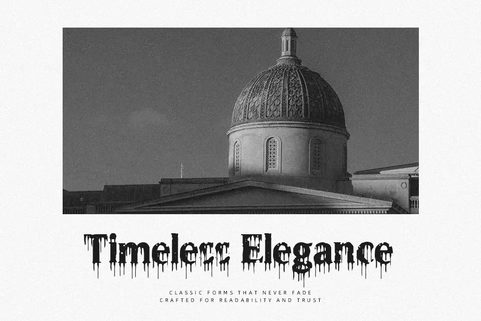 Bloodletting Legacy Font Display Font Preview for Halloween