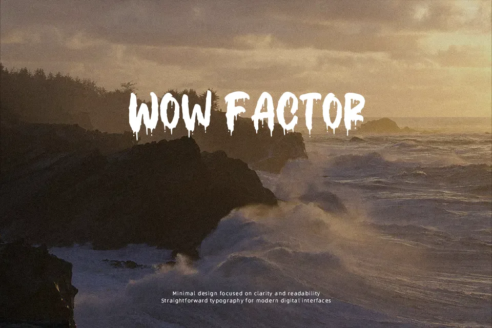 Bloody Scary Font Font Preview for Dramatic Mood