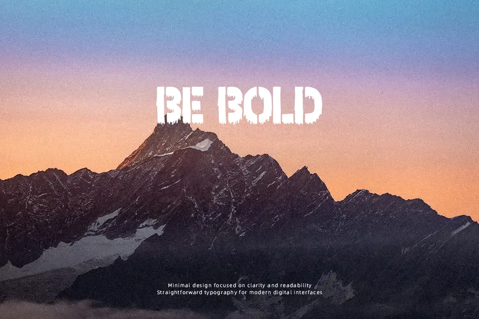 Bloody Stencil Font Font Preview for Dramatic Music