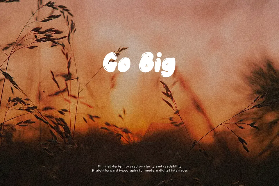Blopy Font Font Preview for Groovy Poster