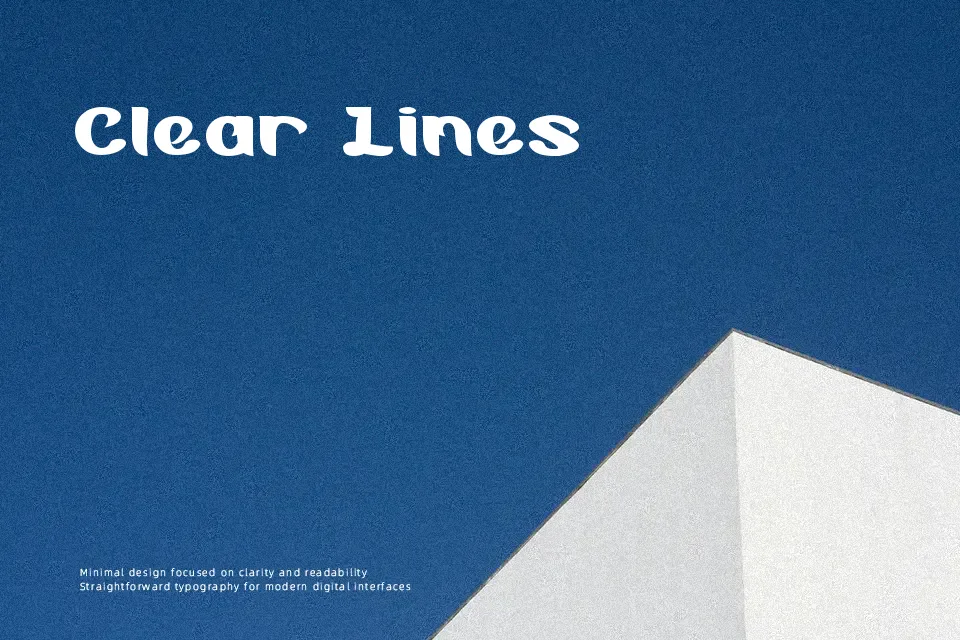 Blue Ocean Font Font Preview for Calm Advertising