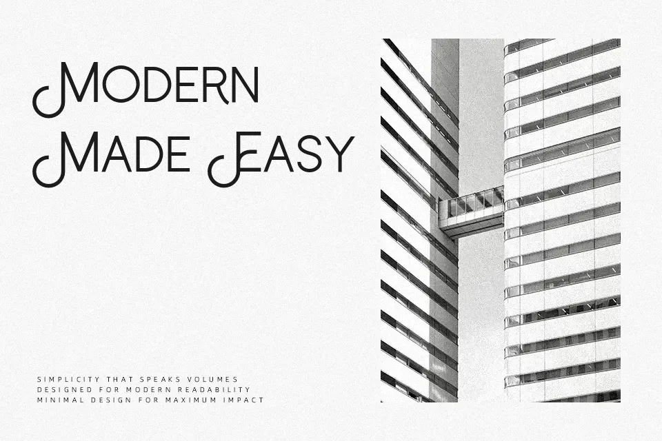 Bluzonir Font Font Preview for Clean Editorial