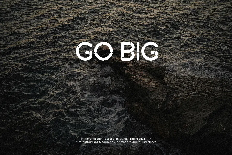 Bobz Type Font Geometric Font Preview for Branding