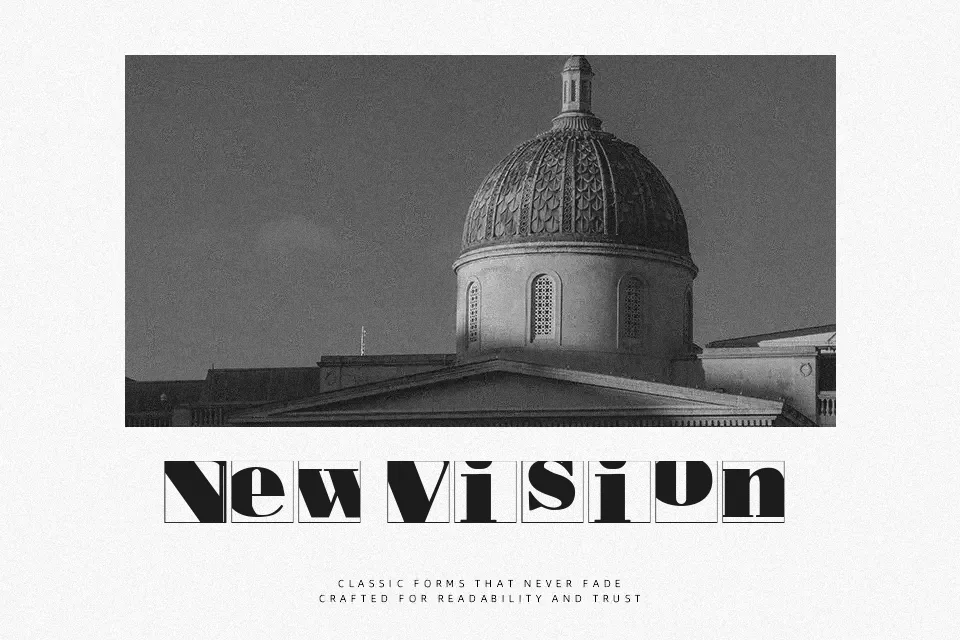 Bodoblack Squares Font Font Preview for Dramatic Poster
