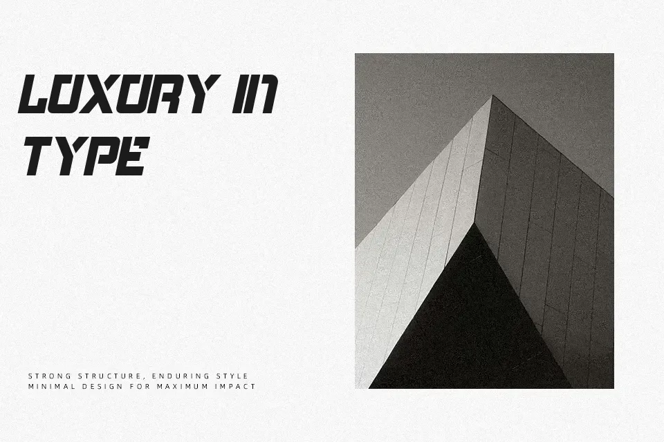 Bombardment Font Stencil Font Preview for Film
