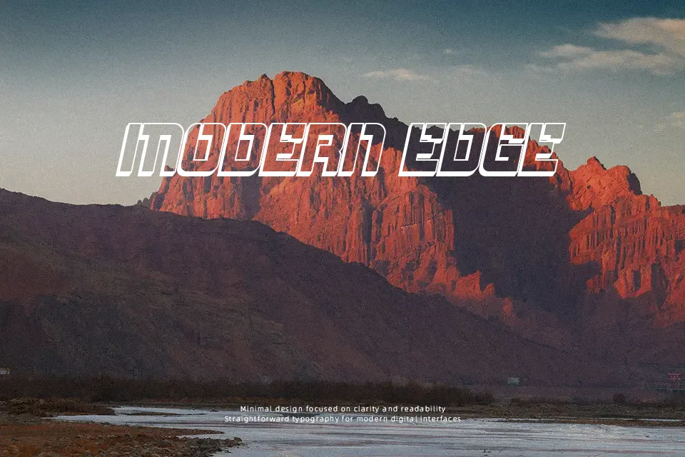 Bombardment Font Stencil Font Preview for Poster