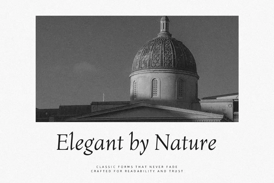 Bona Nova Font Font Preview for Calm Body Text