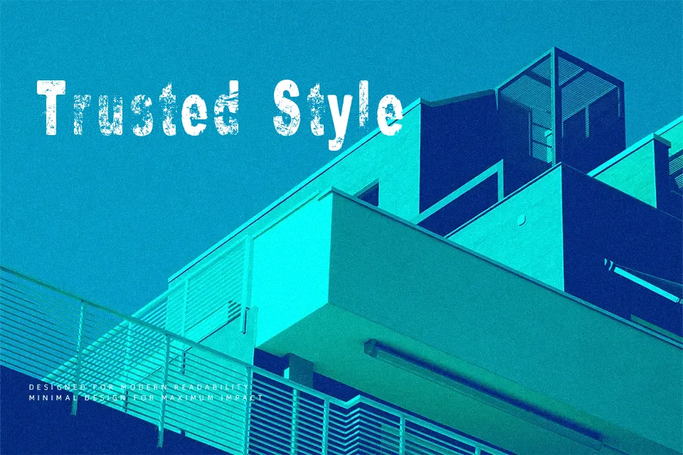 Boring Font Font Preview for Clean Poster