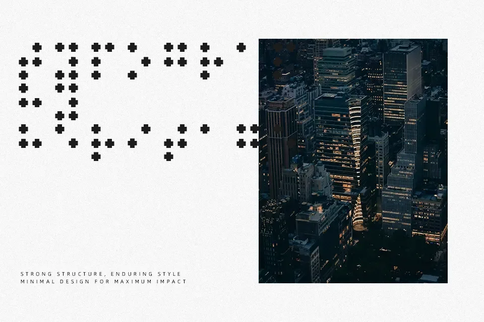 Braille Font Font Preview in Latin