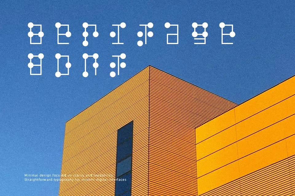 Braille Font Font Preview for Modern Headline