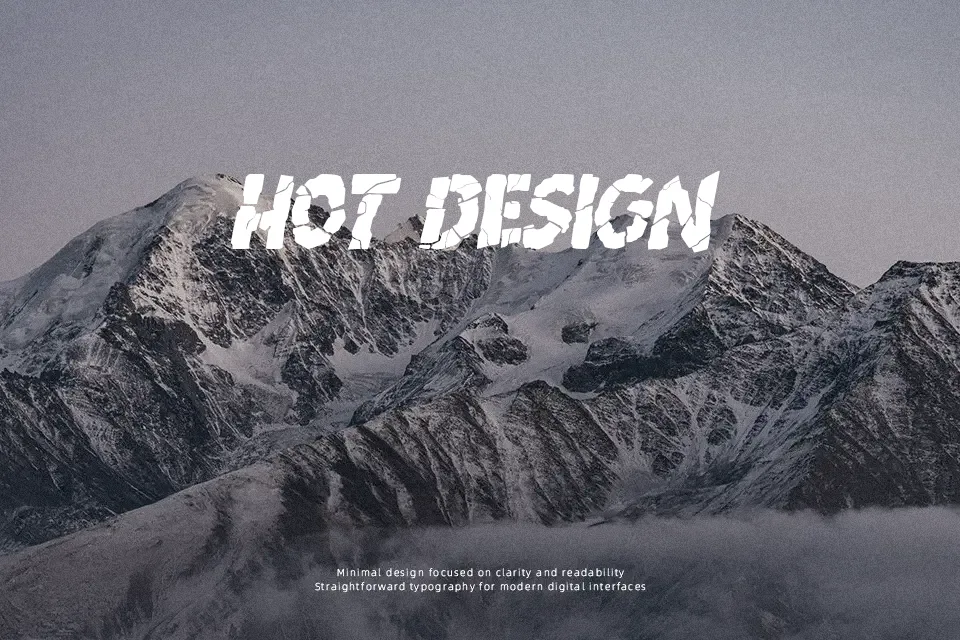 Breakdown PG Font Display Font Preview for Headline