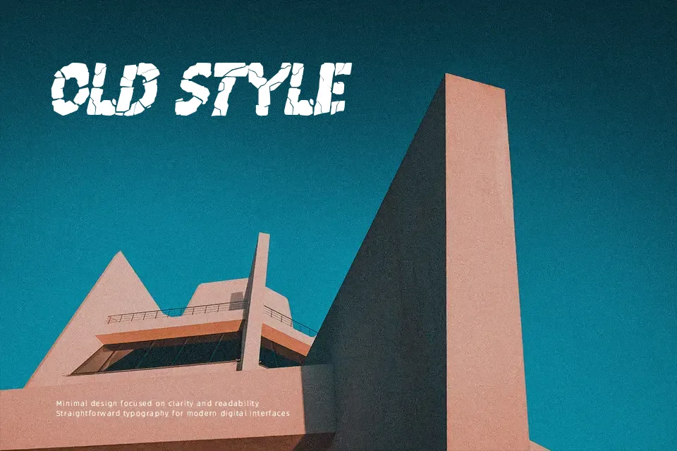 Breakdown PG Font Decorative Font Preview for Poster