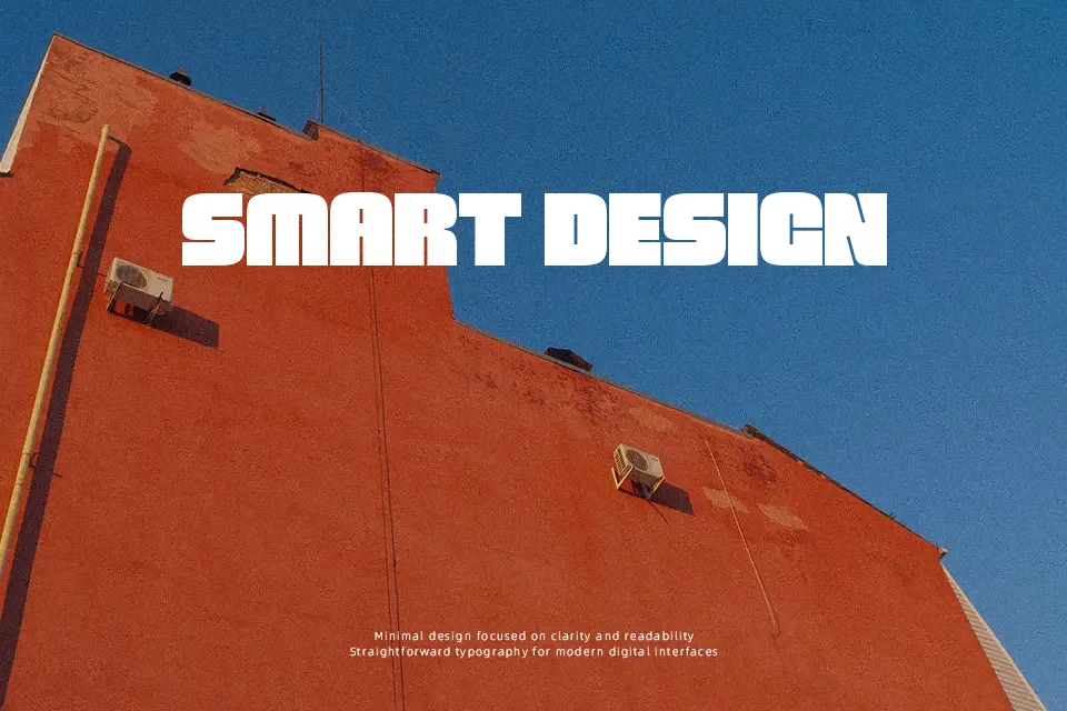 Brexon Font Geometric Font Preview for Poster