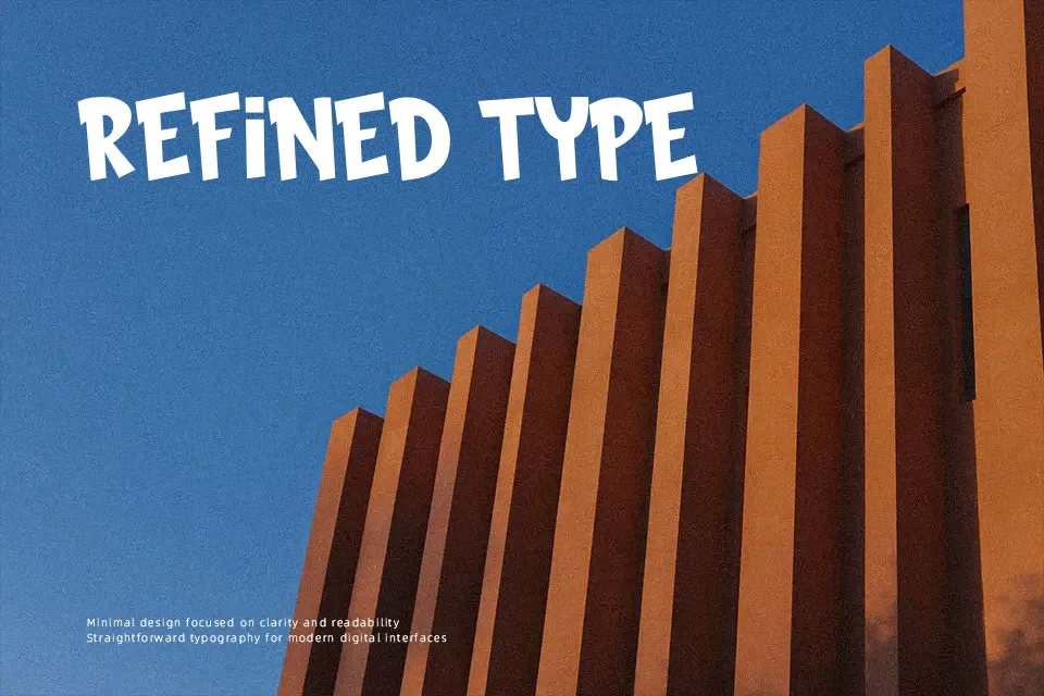 Brick Comic Font Cartoon Font Preview