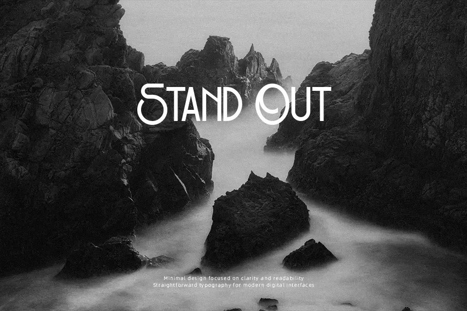 Broadway Font Font Preview for Dramatic Poster