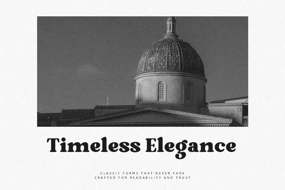 Brodille Font Font Preview for Retro Poster