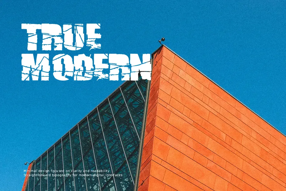 Broken 74 Font Decorative Font Preview for Film