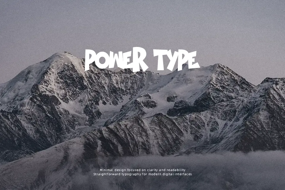 Bromo Font Cartoon Font Preview for Logo