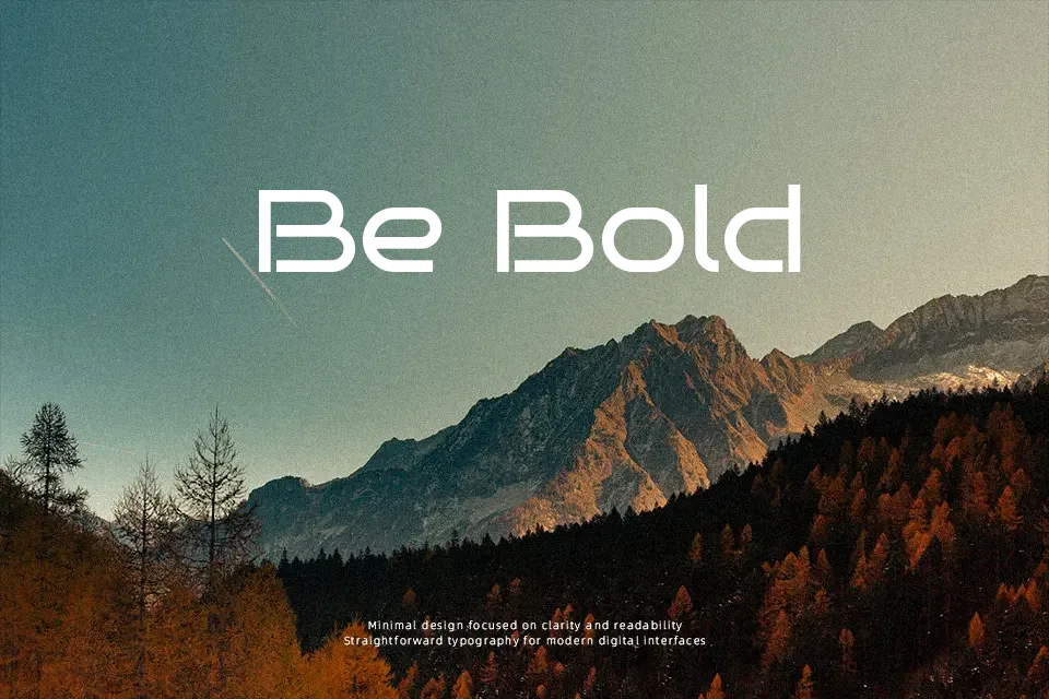 Bruno Ace Font Geometric Font Preview for Headline